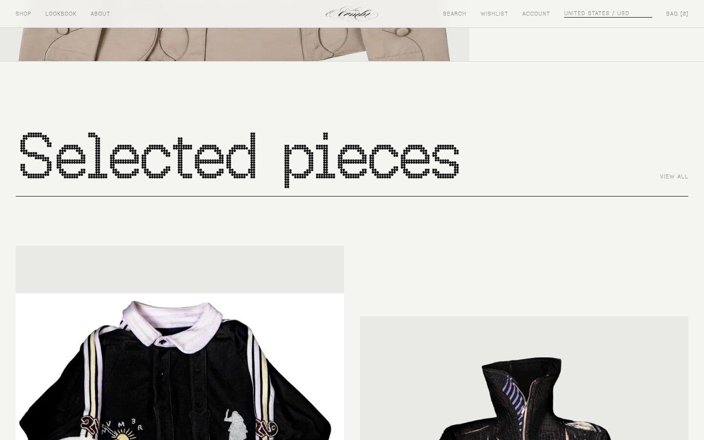 Look 01, The General’s Jacket, with size picker and quick buy