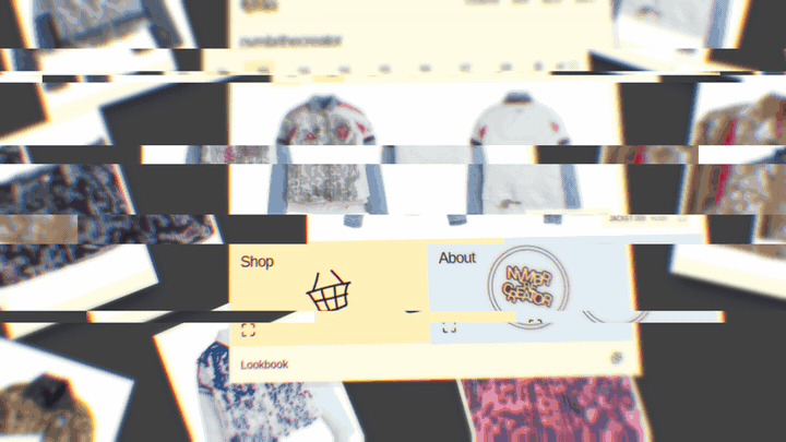 nvmbrthecreator website cycling through one-of-one pieces
