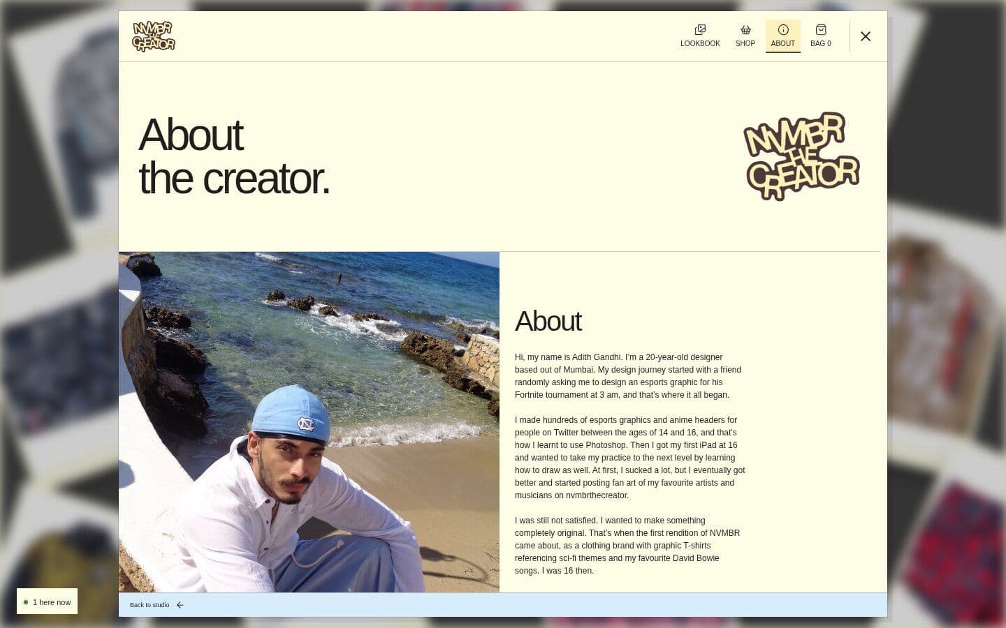 About the creator window